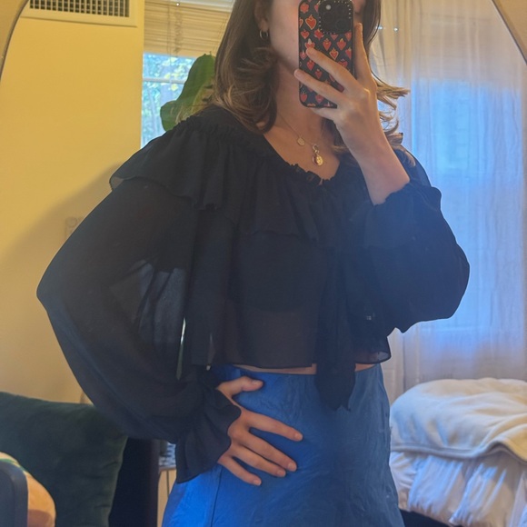 REVOLVE Tularosa Margot Ruffle Top - Picture 1 of 5